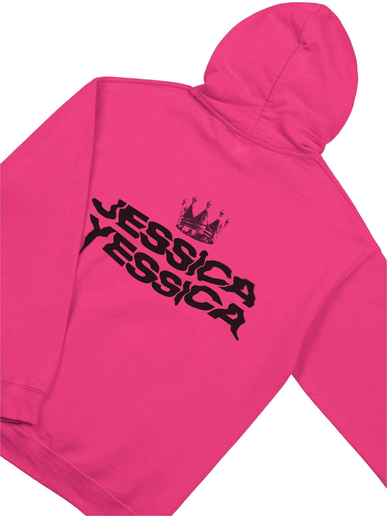 NOT EASY – BLACK TEXT HOODIE product image (4)