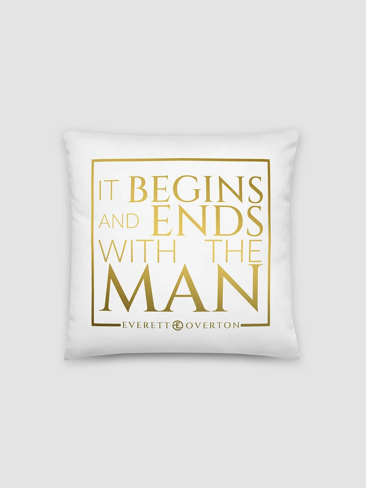 EO Logo White Pillow product image (1)