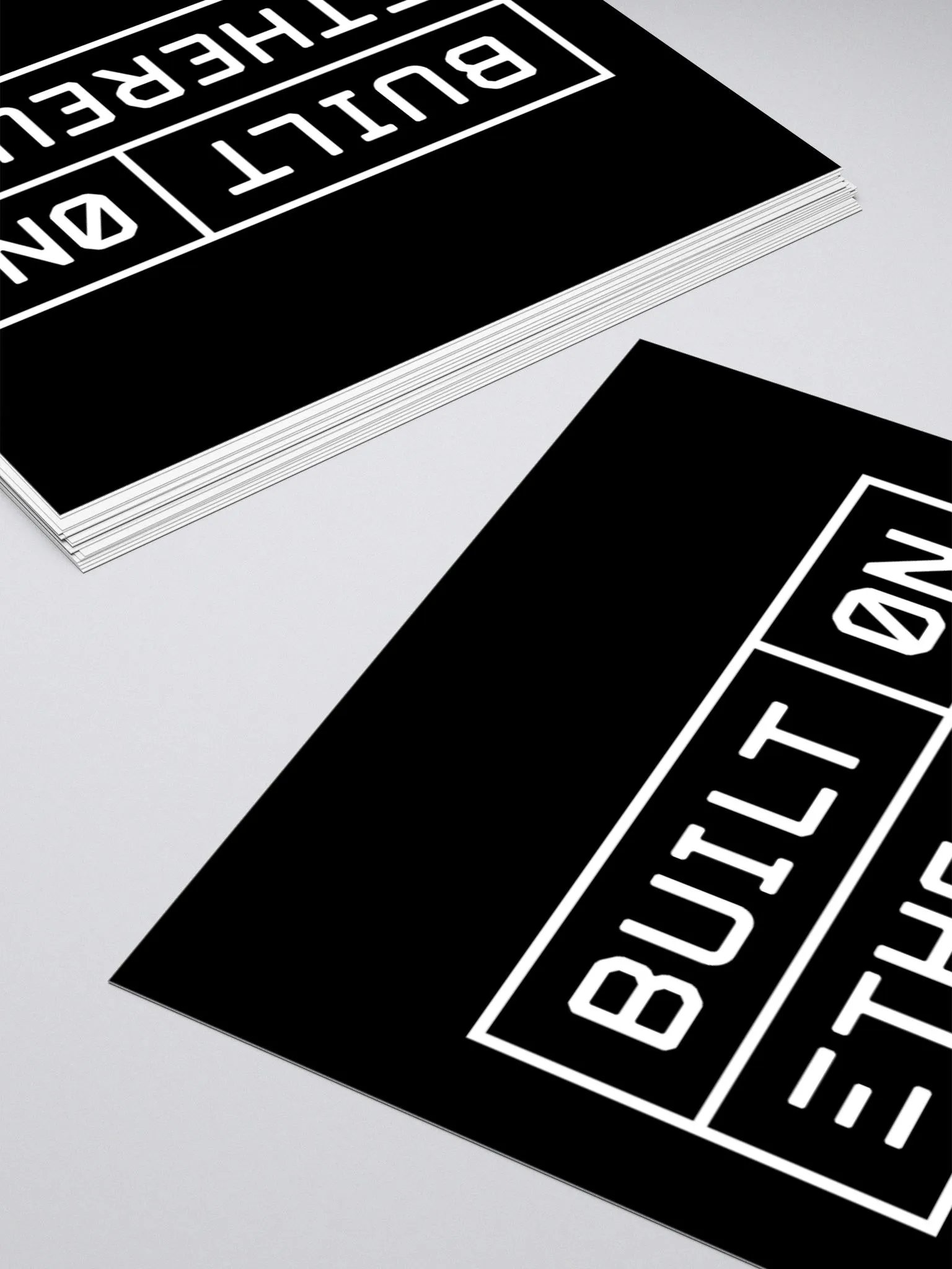 Built on Ethereum sticker black product image (4)