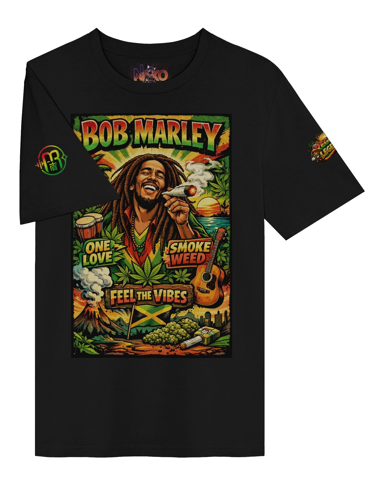 Bob Marley — Roots, Freedom & Reggae Legacy Graphic T-Shirt product image (3)