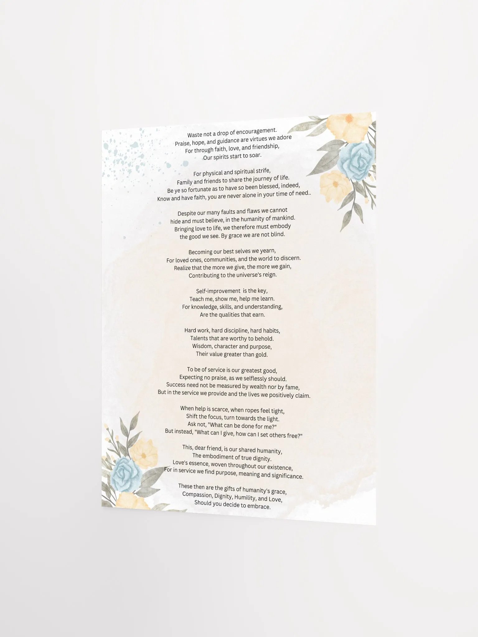 Dignity Poem Poster 2 of 2 product image (4)