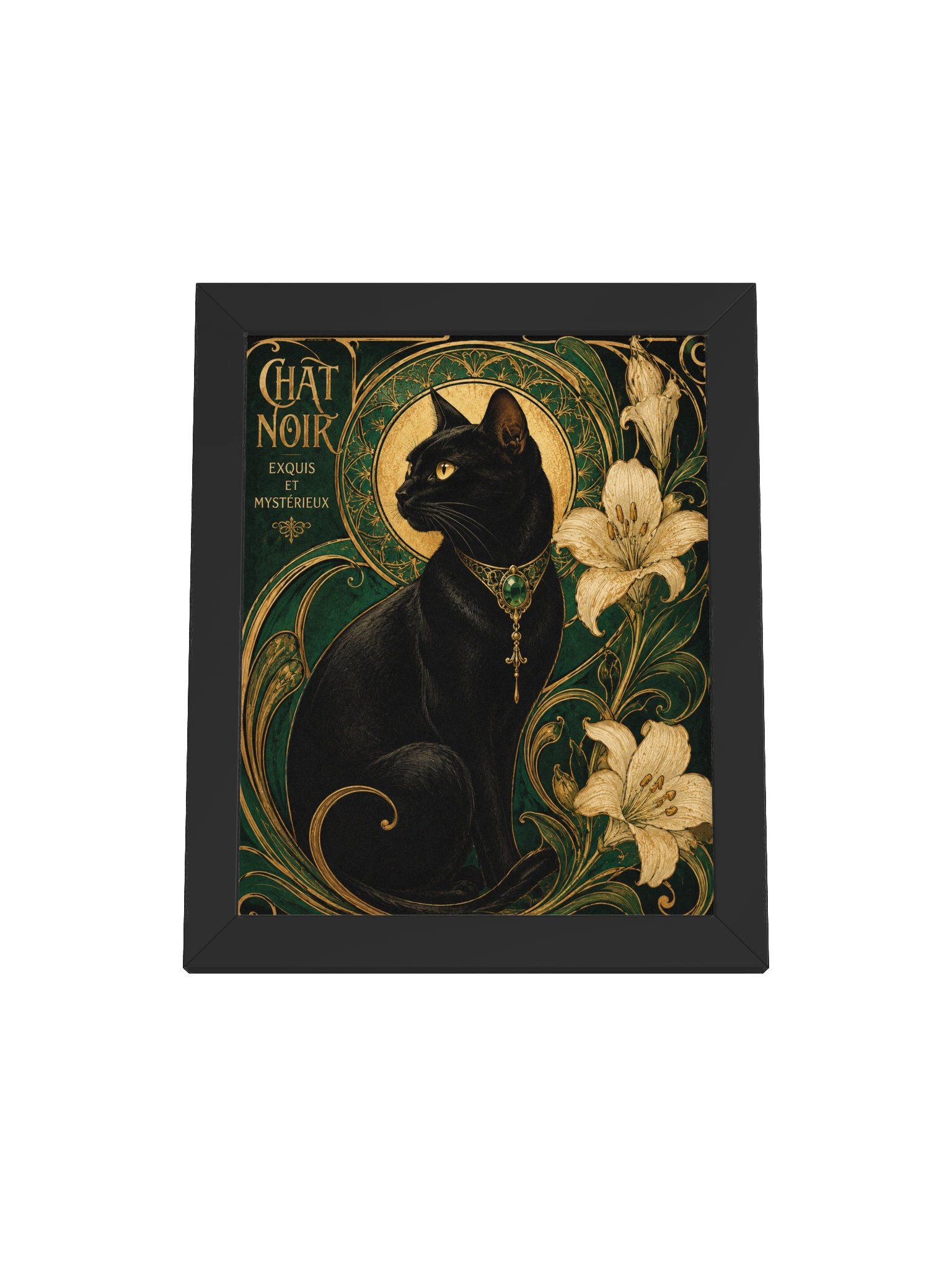 Chat Noir Art Nouveau Framed Poster product image (1)