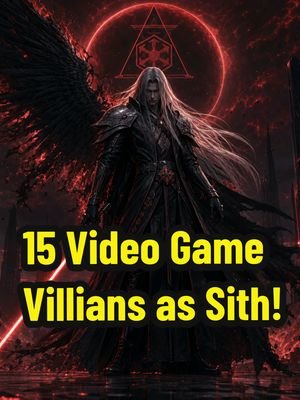 15 Video Game Villains as SITH!!! #VideoGames #StarWars #Darkside #Sith #Hate 