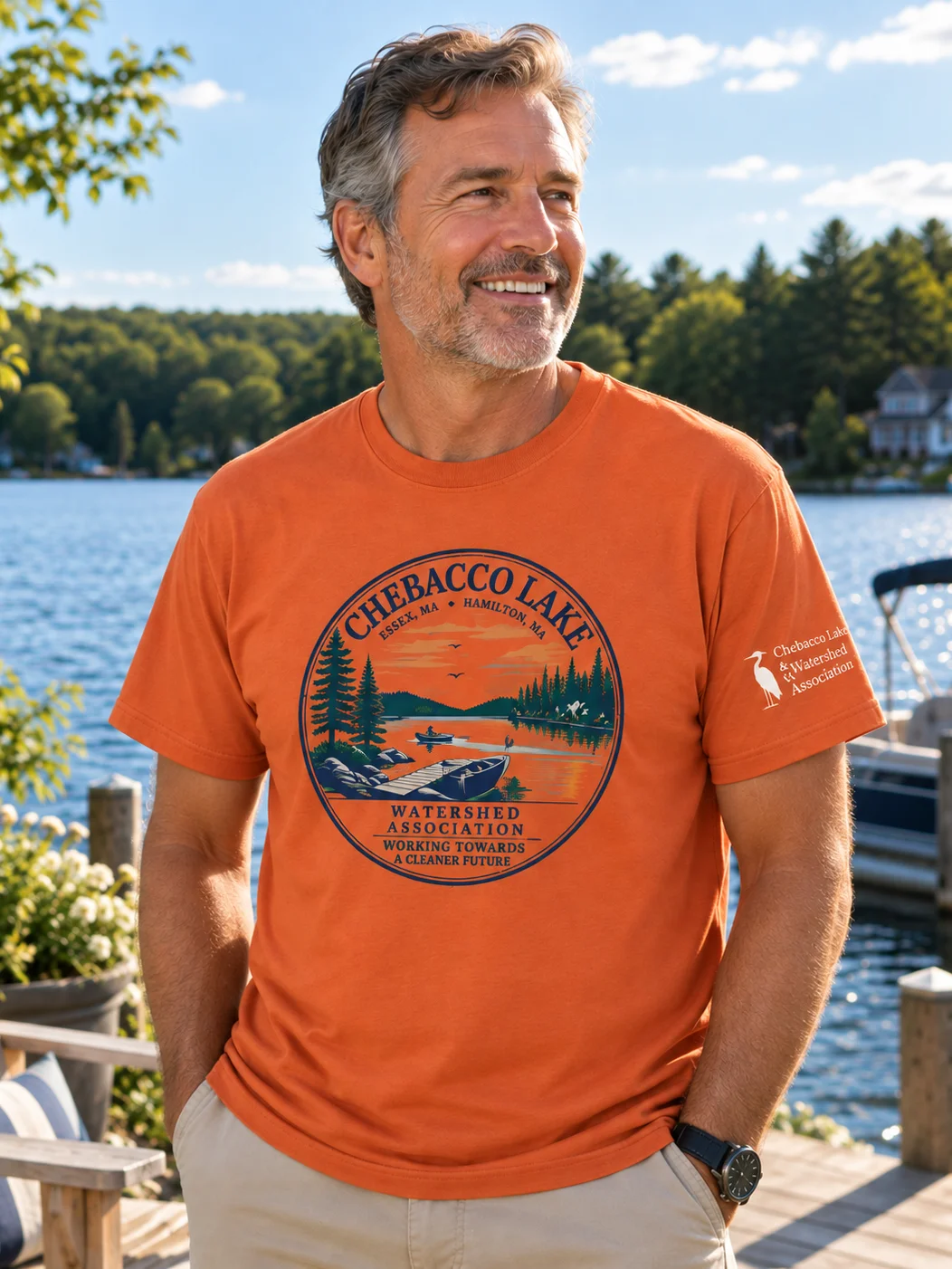 Chebacco Lake Dockside Tee