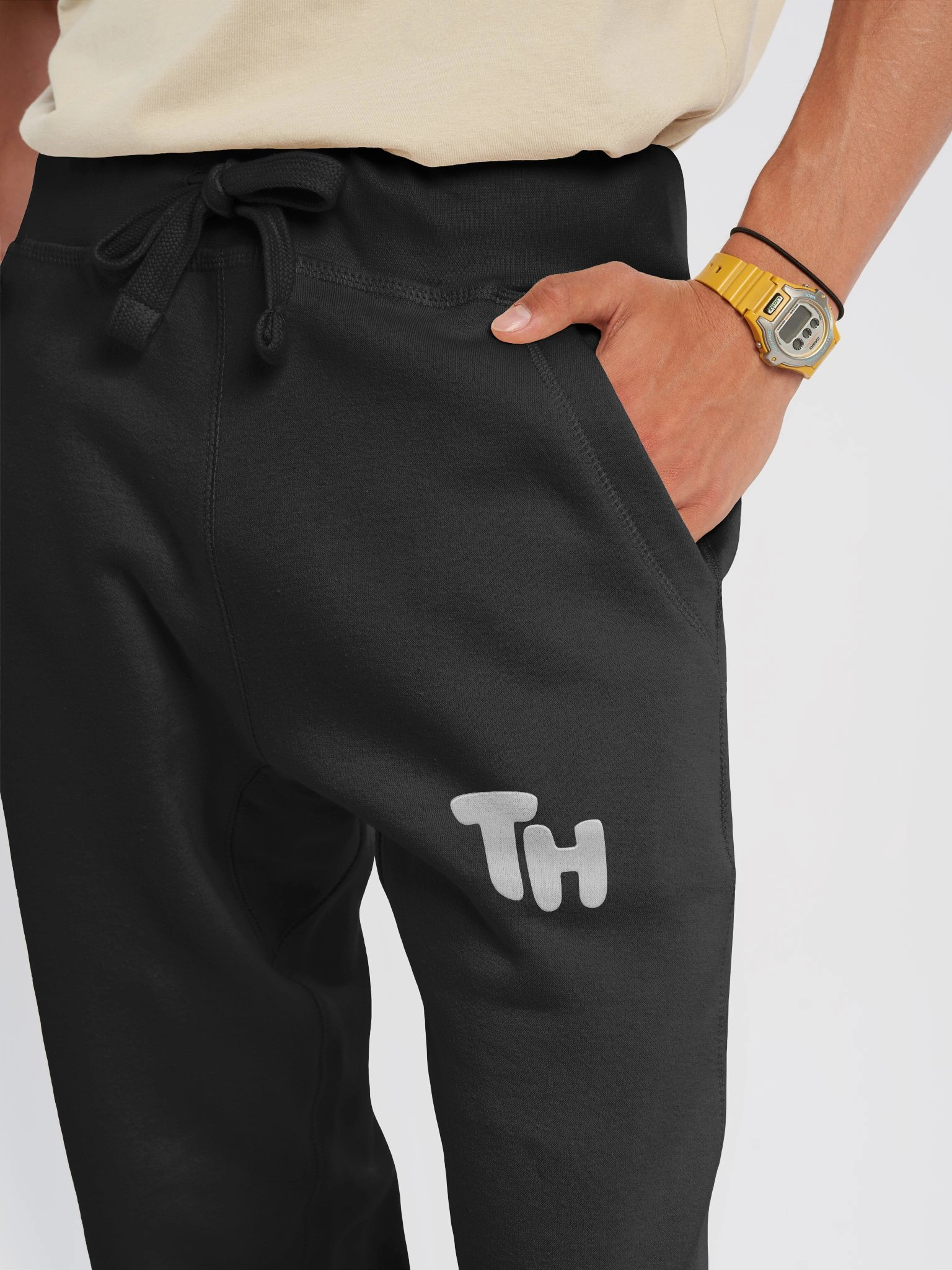 White Logo Joggers product image (3)