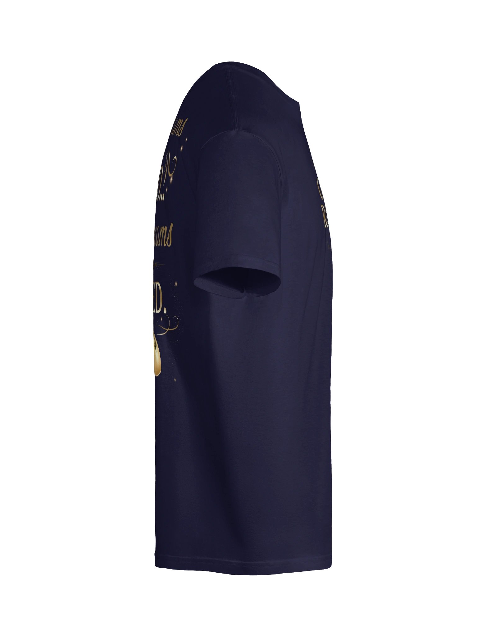 The Professional Grave Robber Navy Blue Gold Script Tee product image (10)