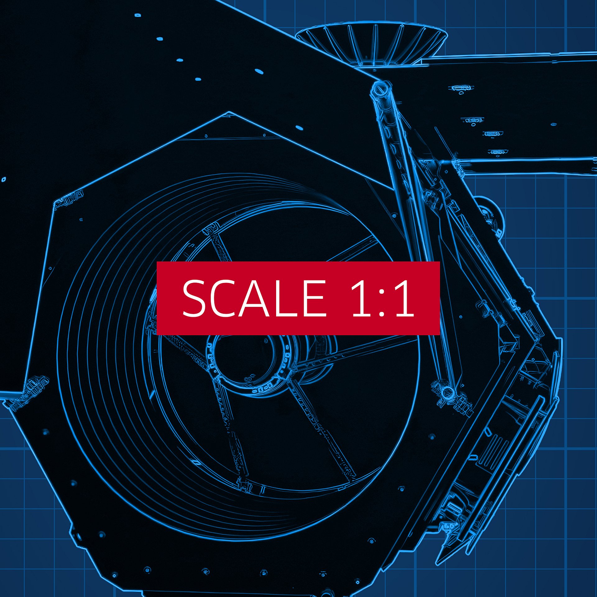 Nancy Grace Roman Telescope Blueprint Poster — NASA NGRST Space Print product image (4)