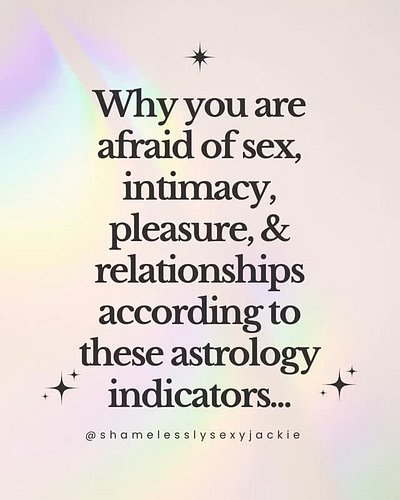 Sexual fears are real boo 👻 so are relationship and intimacy issues. 

The longest relationship we have is with ourselves. Ma...