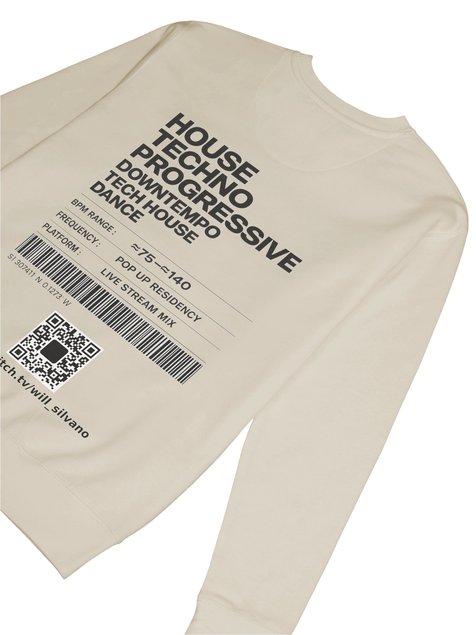 sweater printed logo black product image (8)