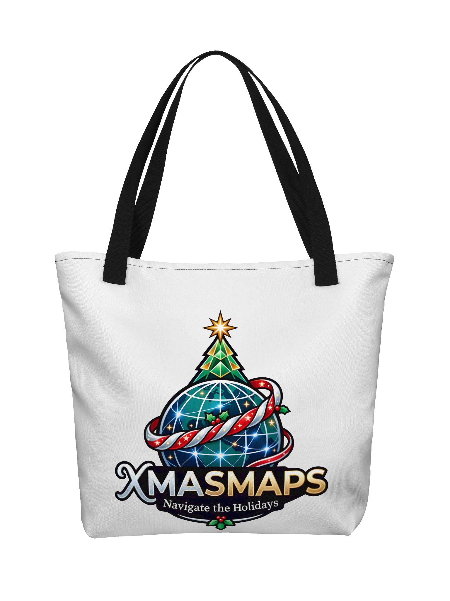 XmasMaps Large All-Over Print Tote Bag product image (2)