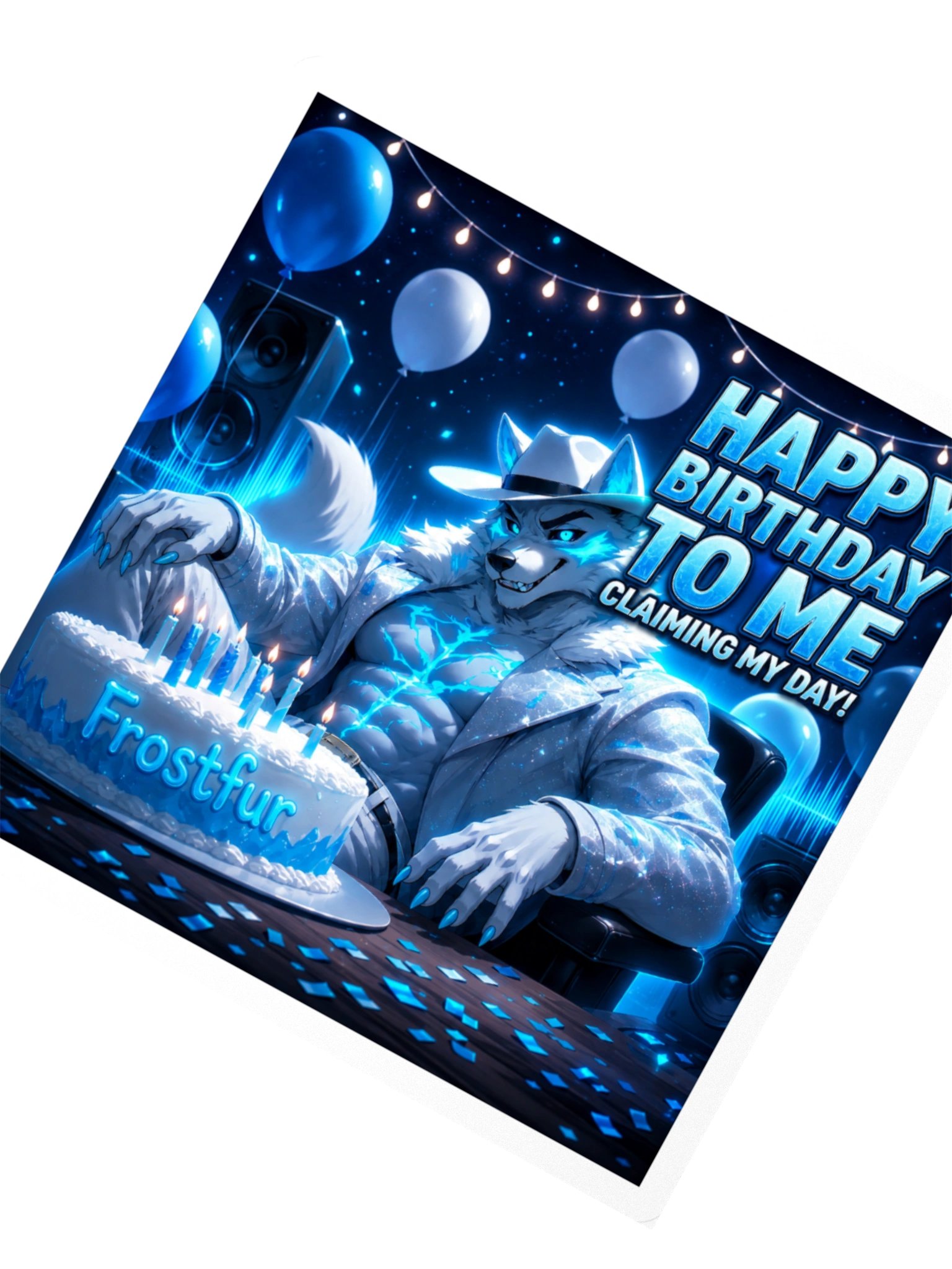 Happy Birthday to Me – Frostfur Sticker product image (2)