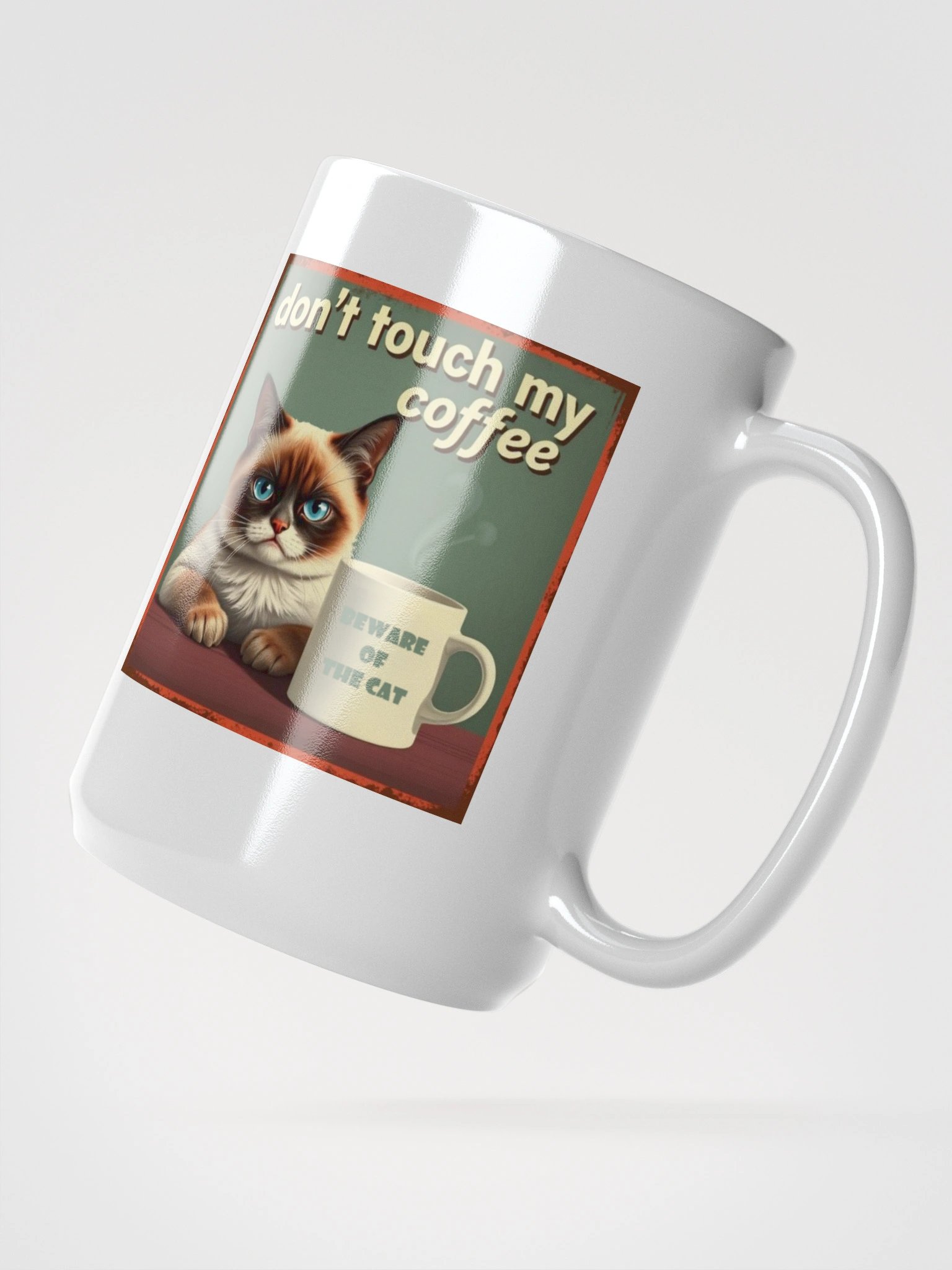 Coffee Cat Warning Mug product image (2)