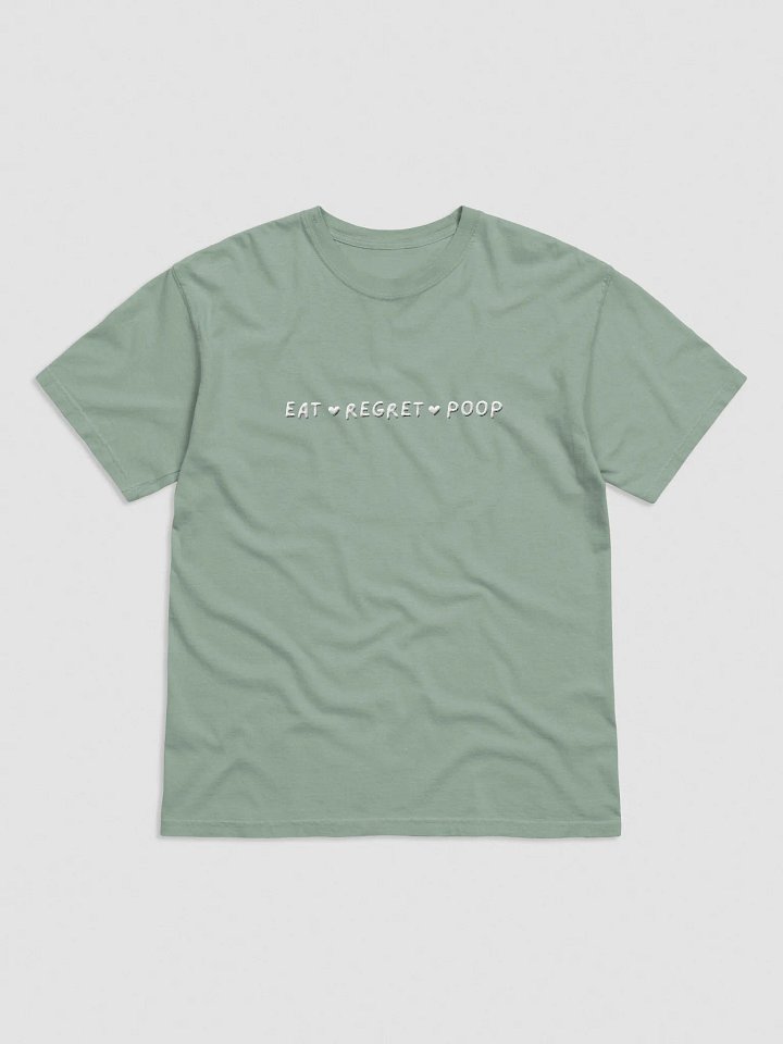 Embroidered Eat ♥ Regret ♥ Poop T-Shirt T-Shirt product image (1)