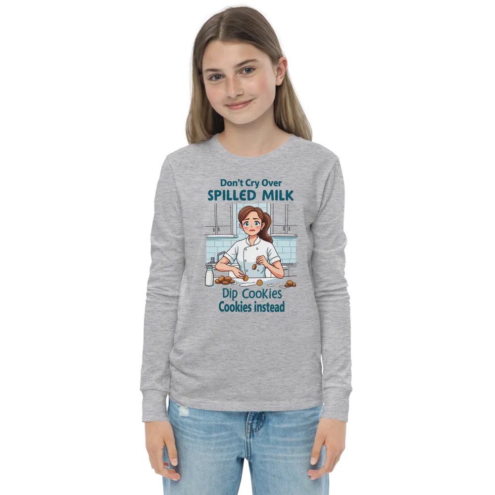 Spilled Milk, Dipped Cookies Long Sleeve Tee product image (4)
