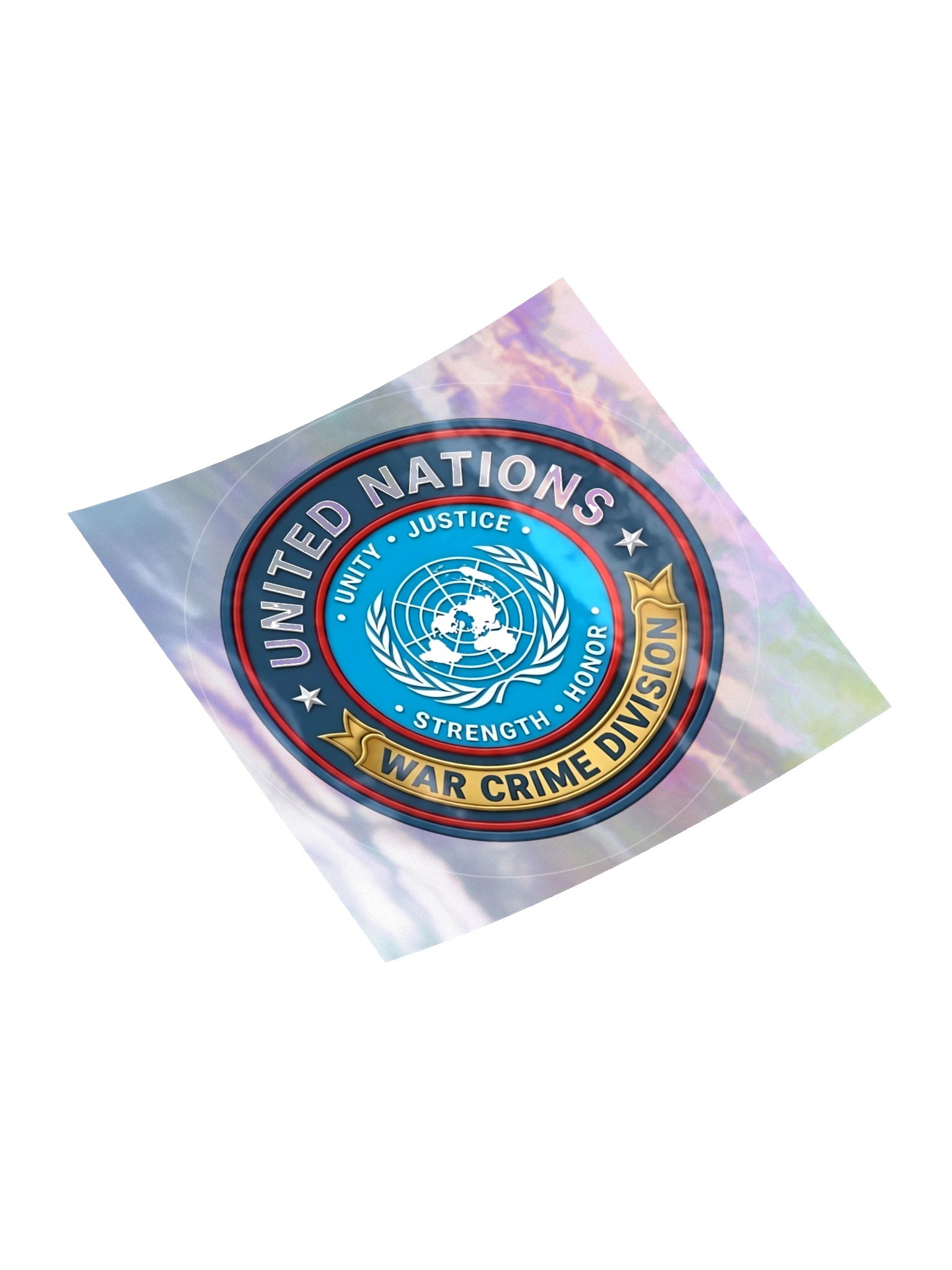 United Nations War Crime Division Holograhic Sticker product image (4)