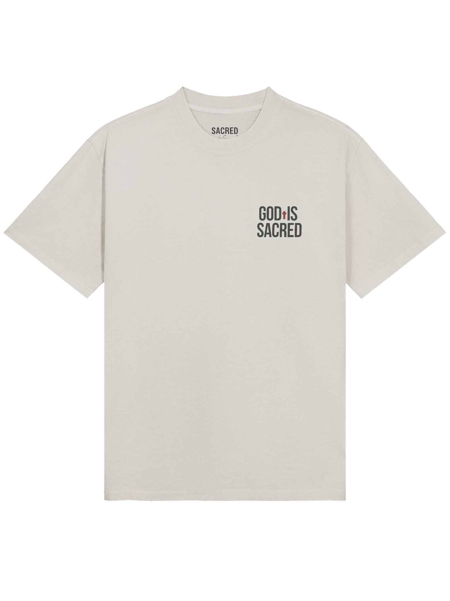 GOD IS SACRED OVERSIZE TEE (Light) product image (3)