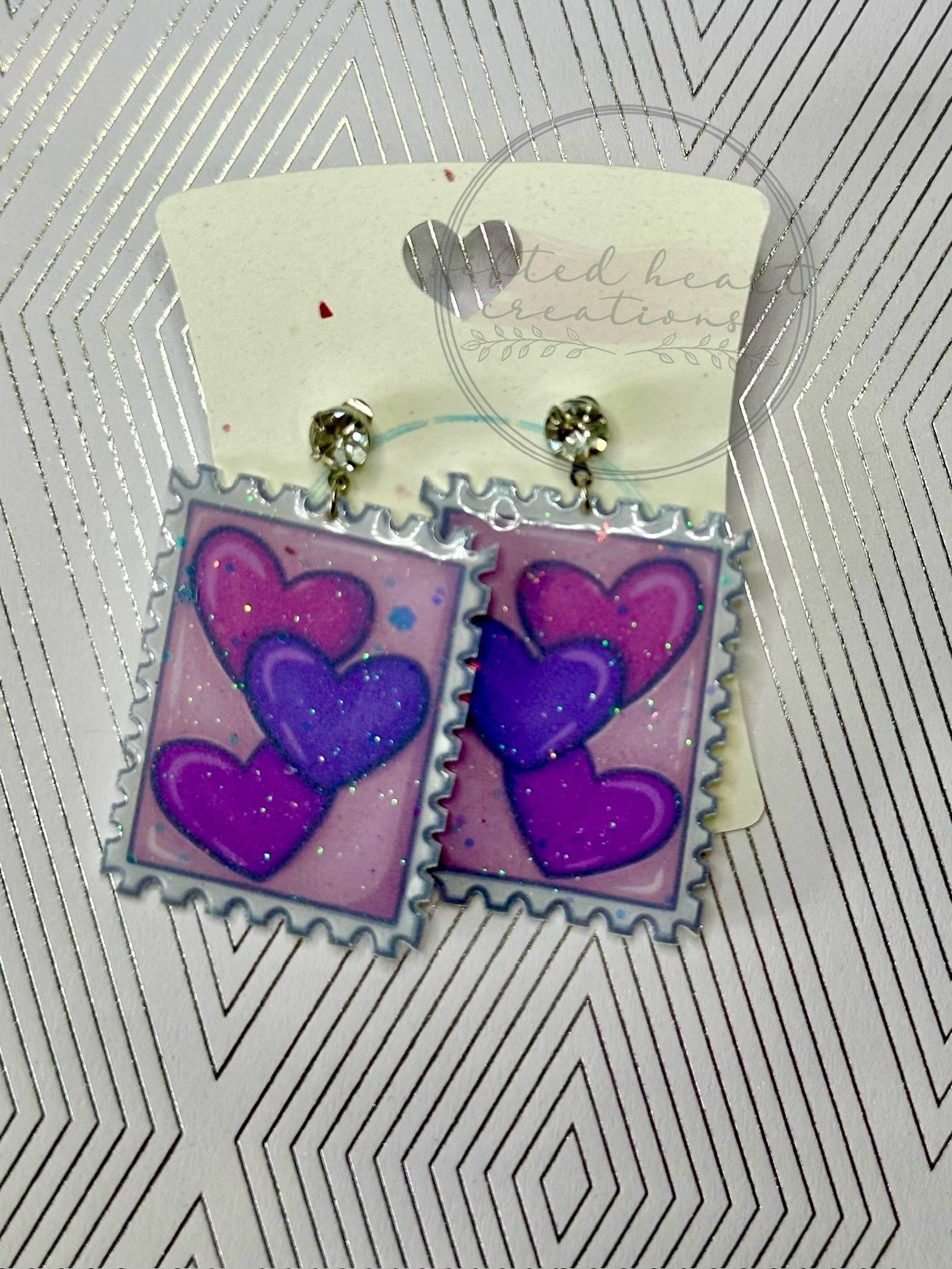 Love Stamp Earrings product image (1)