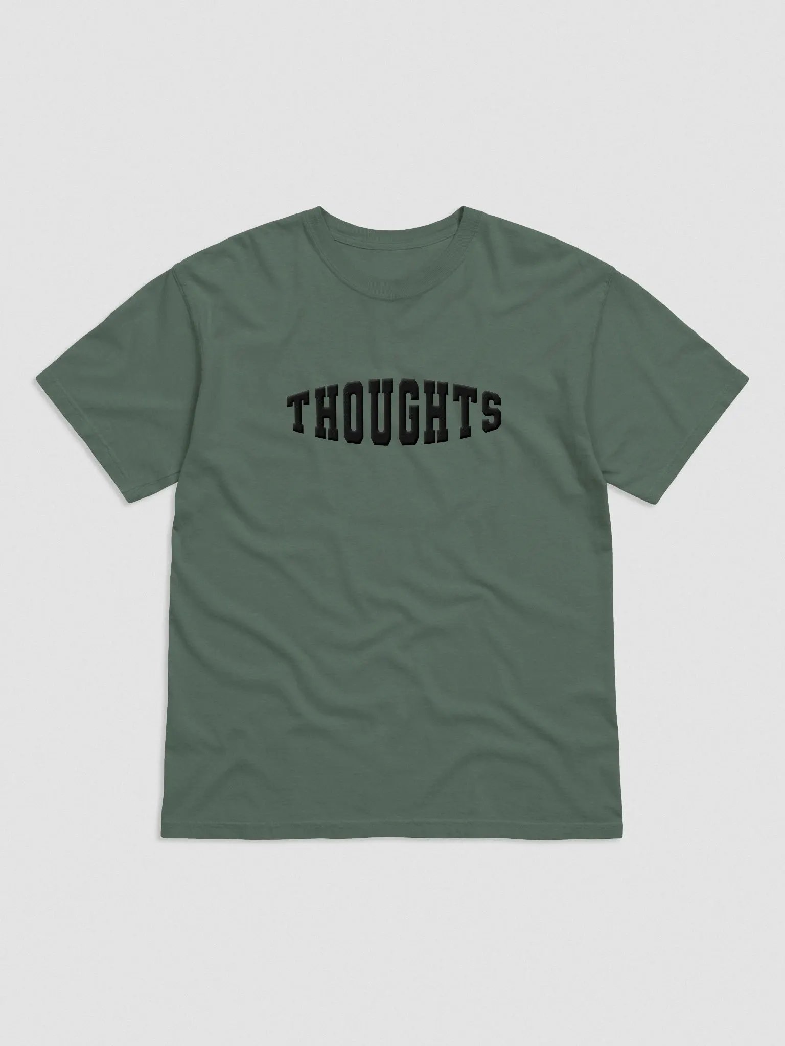 Thoughts T-Shirt Varsity Black Thread product image (1)
