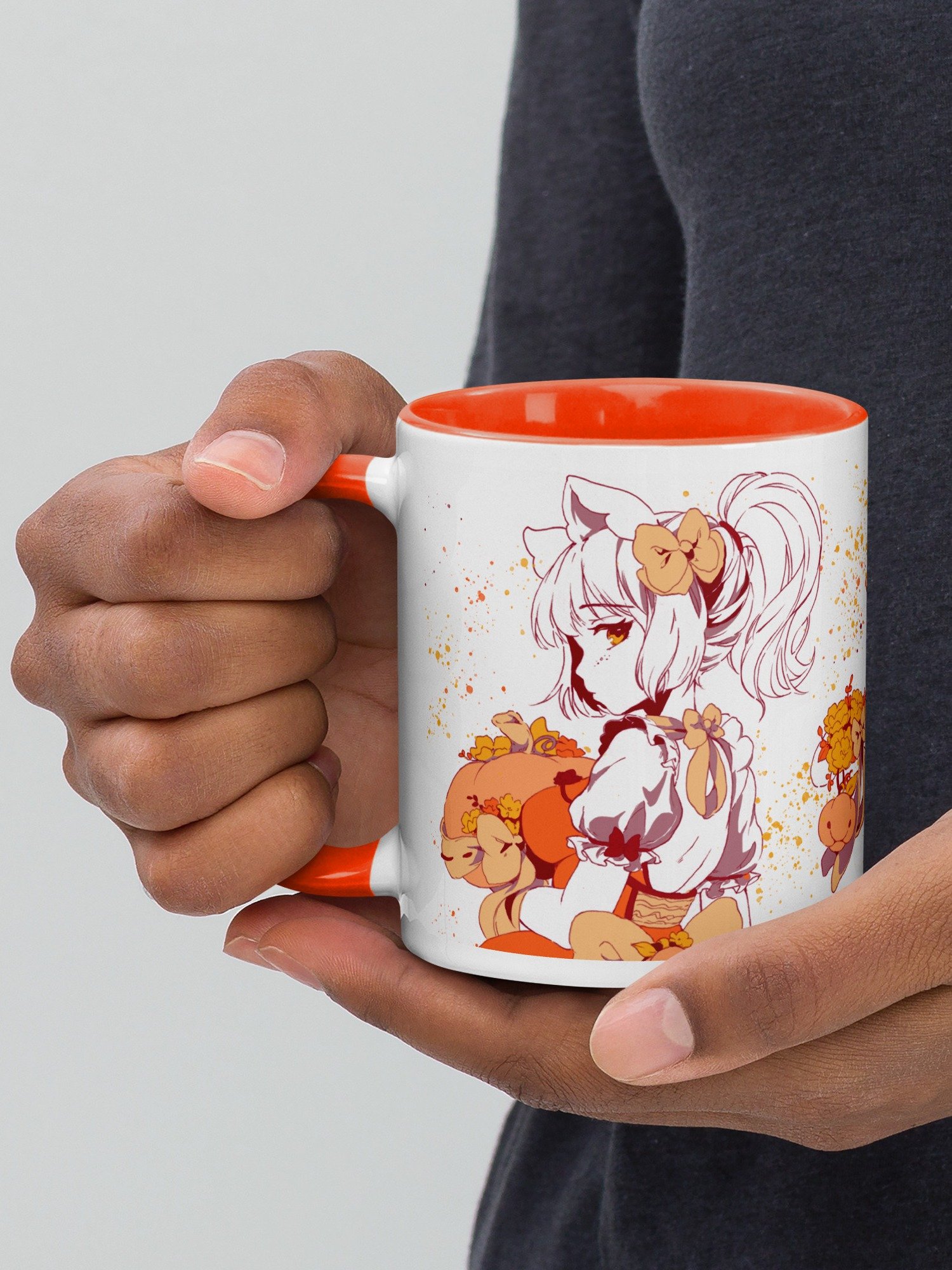 Fall 2025 ♥Pumpkabell♥ Waifu Mug [ORANGE EDITION] product image (4)