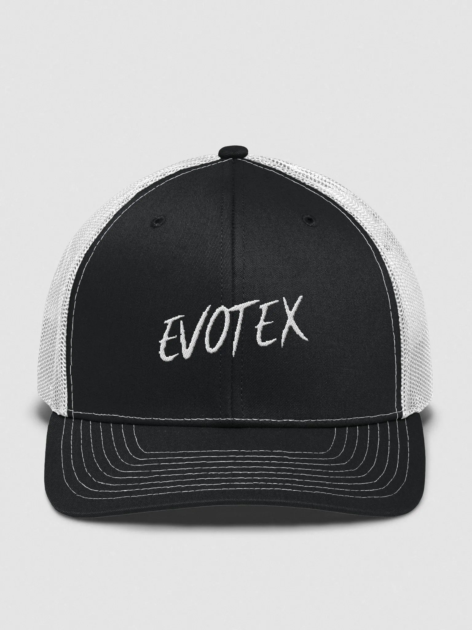 white and black evotex hat product image (1)