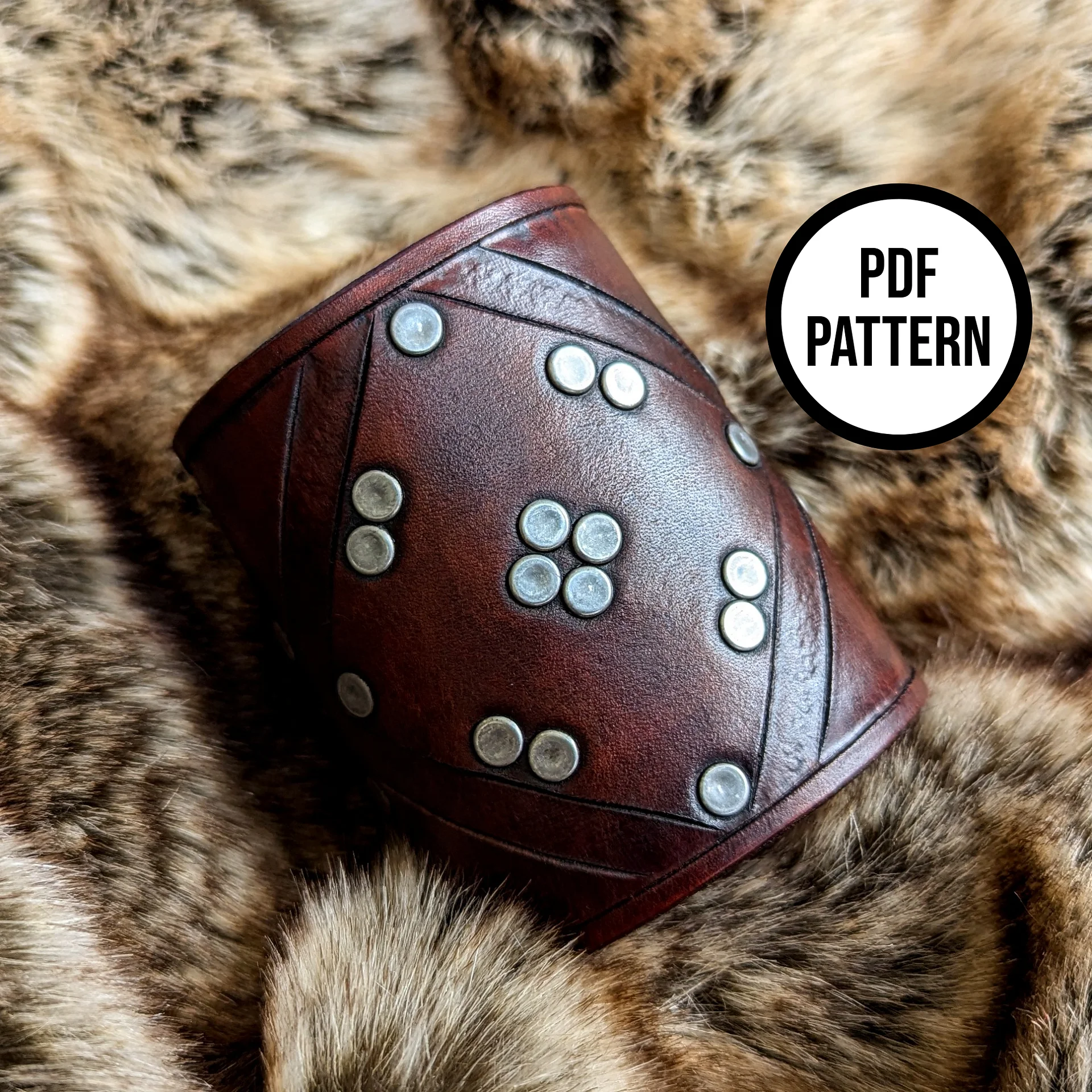 Stark Leather Cuff - Everyday Cosplay PDF Pattern for Leatherwork product image (1)