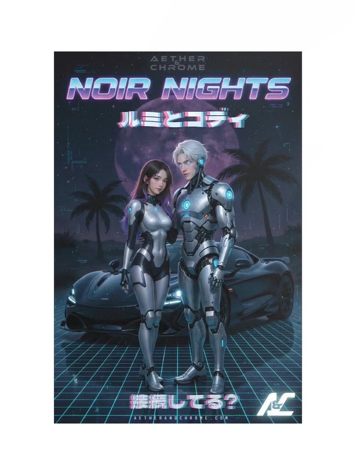 🌑 NOIR NIGHTS Poster: Are you jacked in? product image (1)
