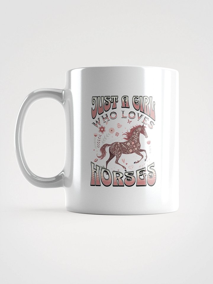 Just A Girl Who Loves Horses Floral Mug product image (1)