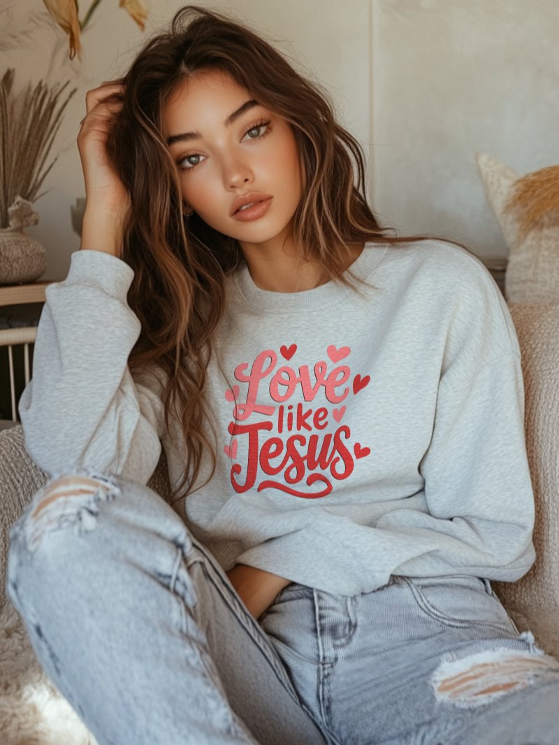 Love Like Jesus Premium Crewneck product image (9)