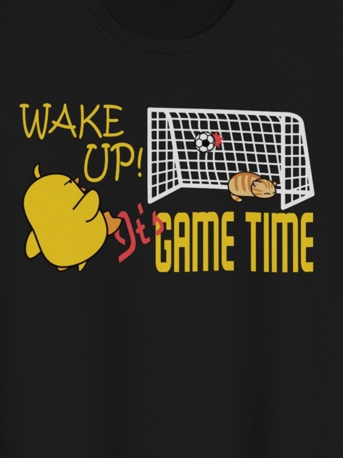 Soccer Cat (WAKE UP, It's GAME TIME) - Unisex Youth Heavyweight T-shirt product image (1)