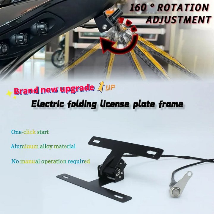 Electric Motorcycle License Plate Holder product image (2)