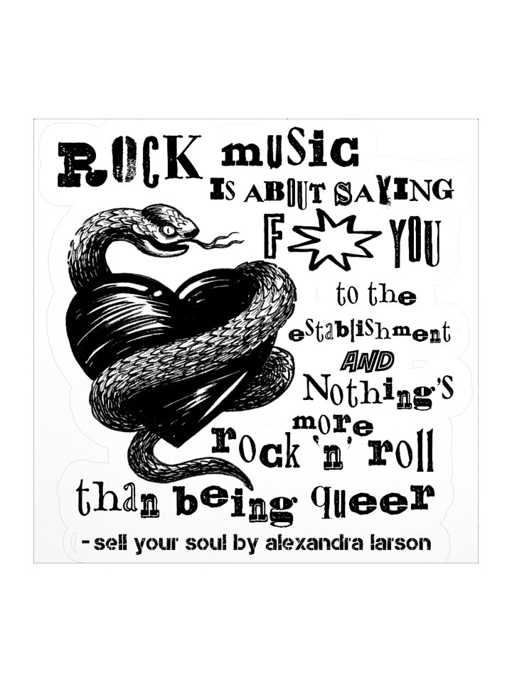 rock music is queer [sticker} product image (1)