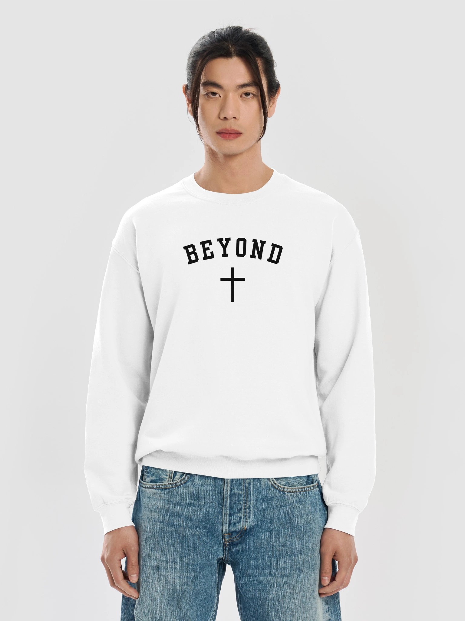 BEYOND White Crewneck product image (5)