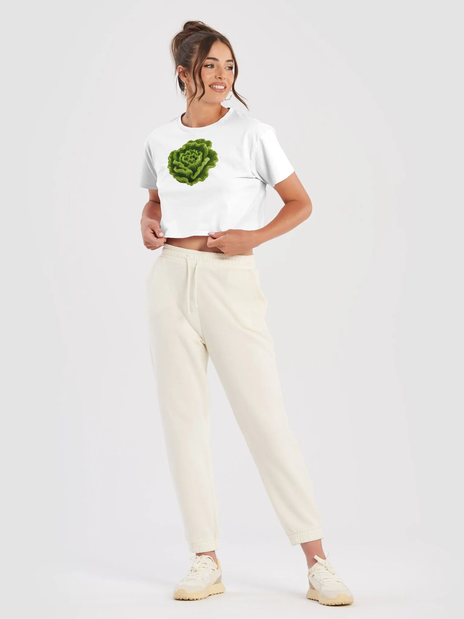 CozyAvocado Women's Premium Lettuce Crop Top #7 product image (5)