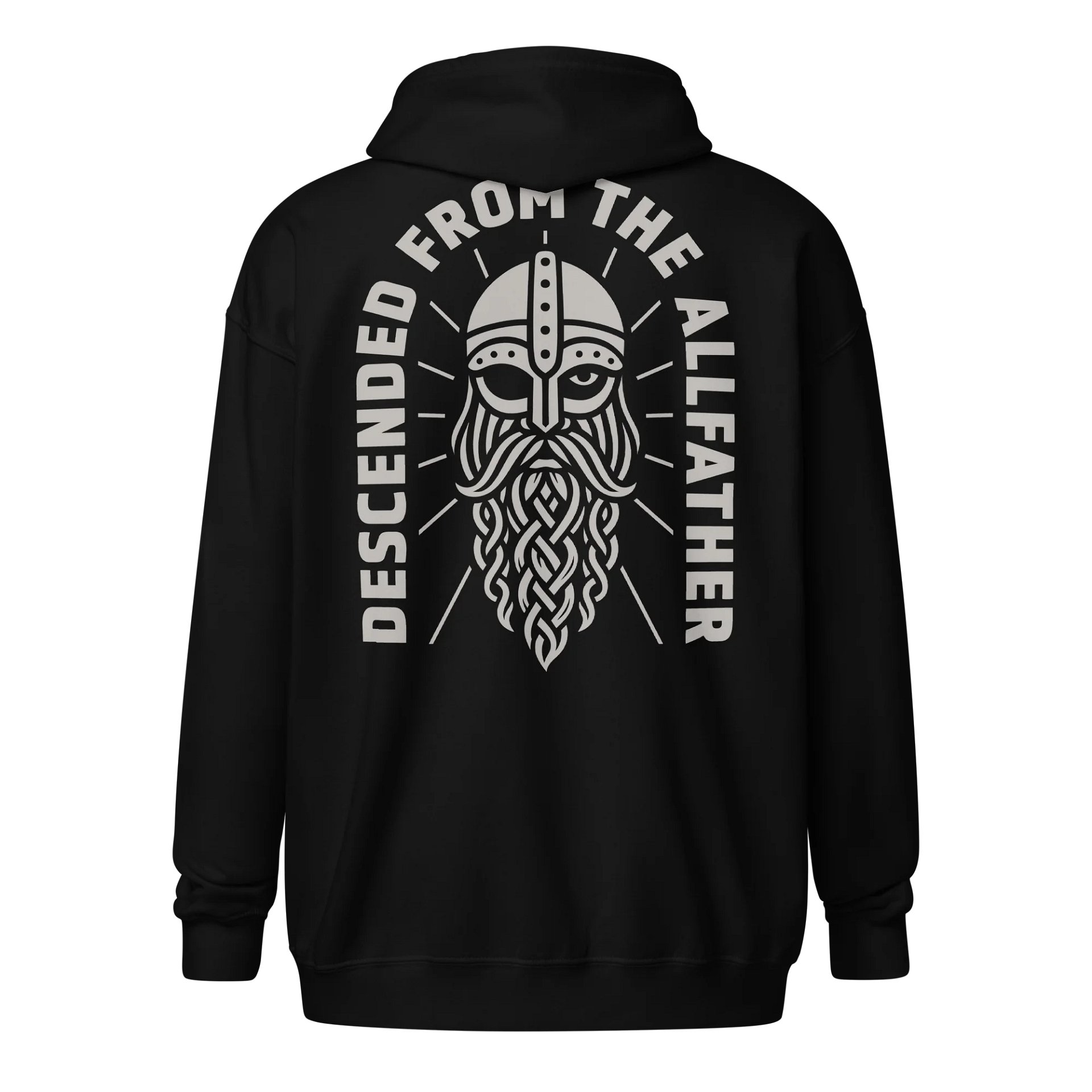 Descended from the Allfather Heavy Zip Hoodie product image (1)