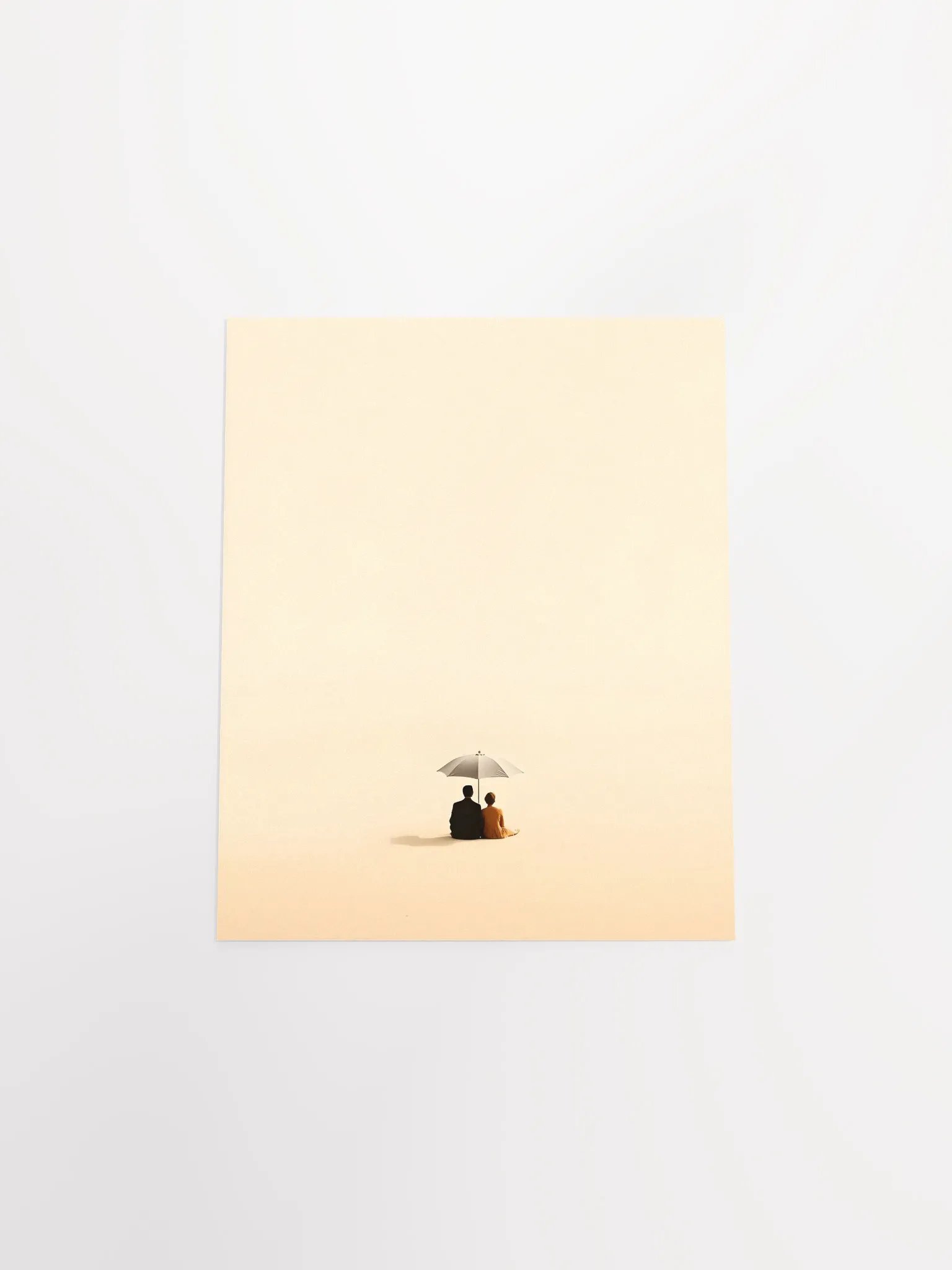 Couple Staring in the Desert Under an Umbrella product image (29)