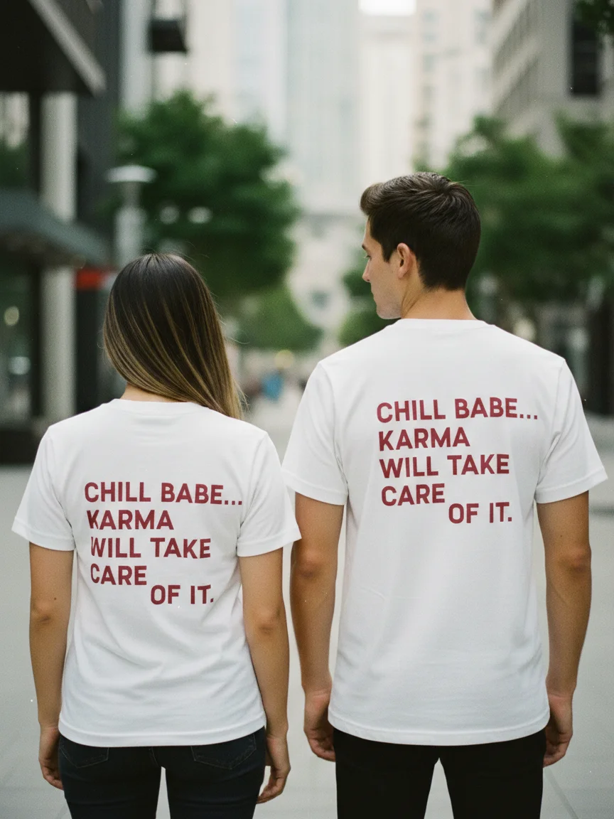 Chill Babe Karma Will Take Care of It T-Shirt product image (8)