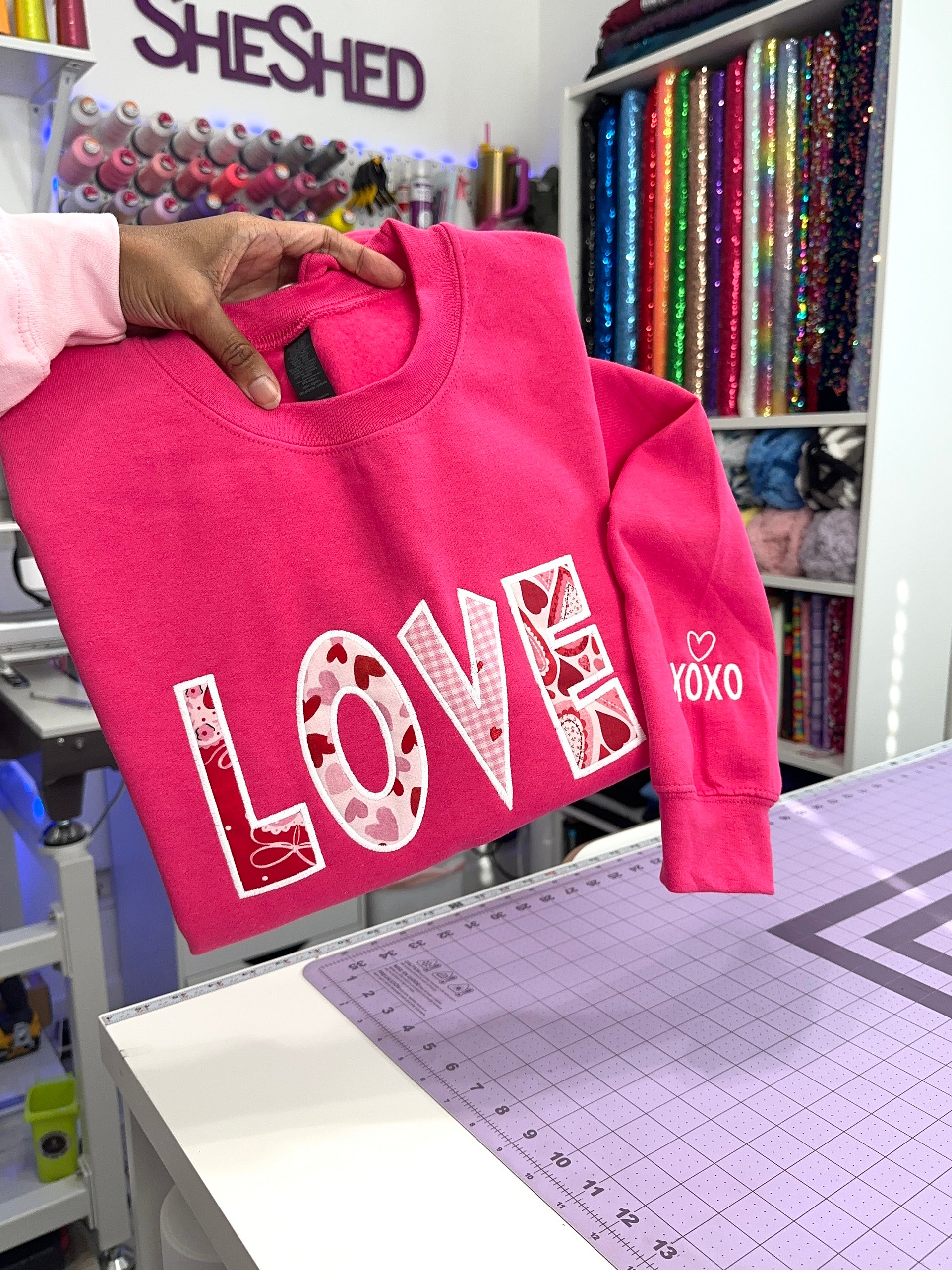 Love Applique Embroidery Design product image (2)