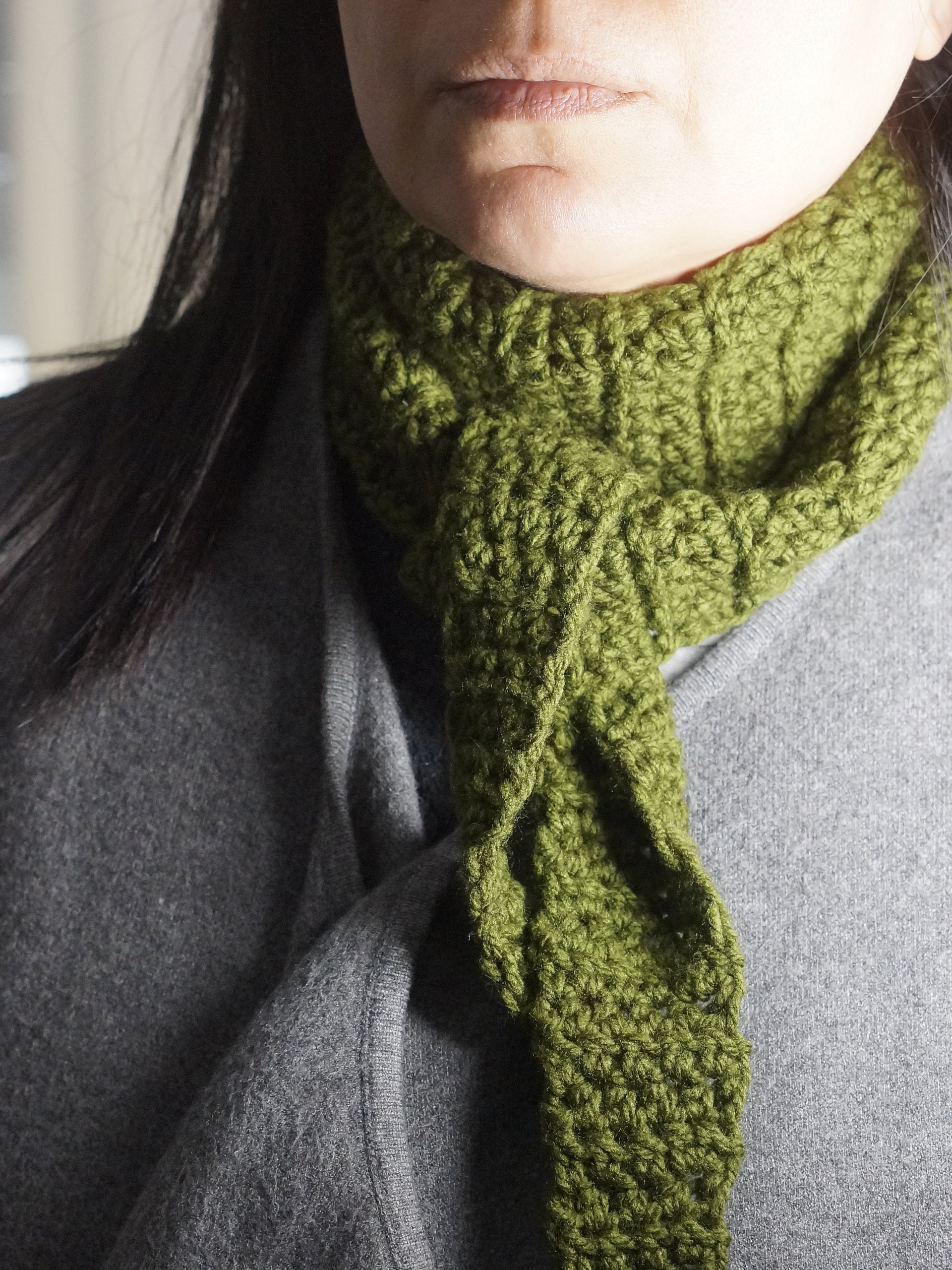 Beginner thin scarf Crochet pattern product image (4)