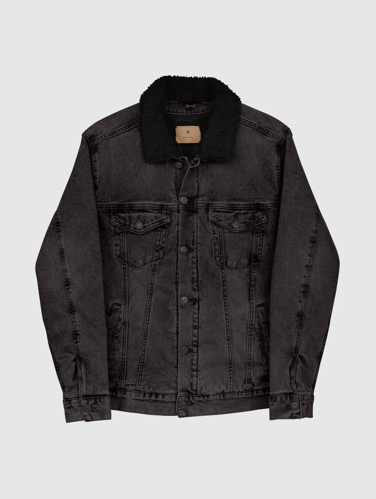 denim sherpa jacket product image (3)