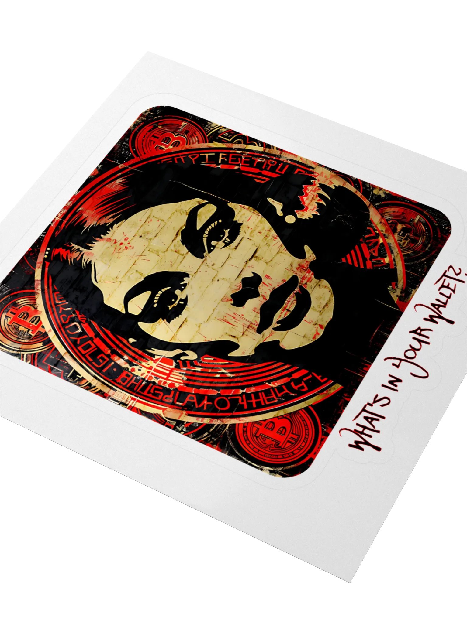 Bitcoin Beauty Kiss Cut Stickers product image (4)