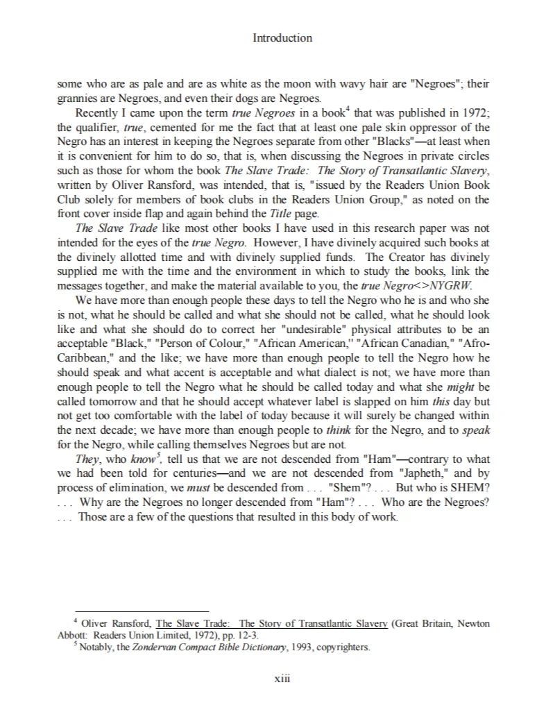 Free Chapter: So, Ytiomology, Who Are The Negroes? product image (4)