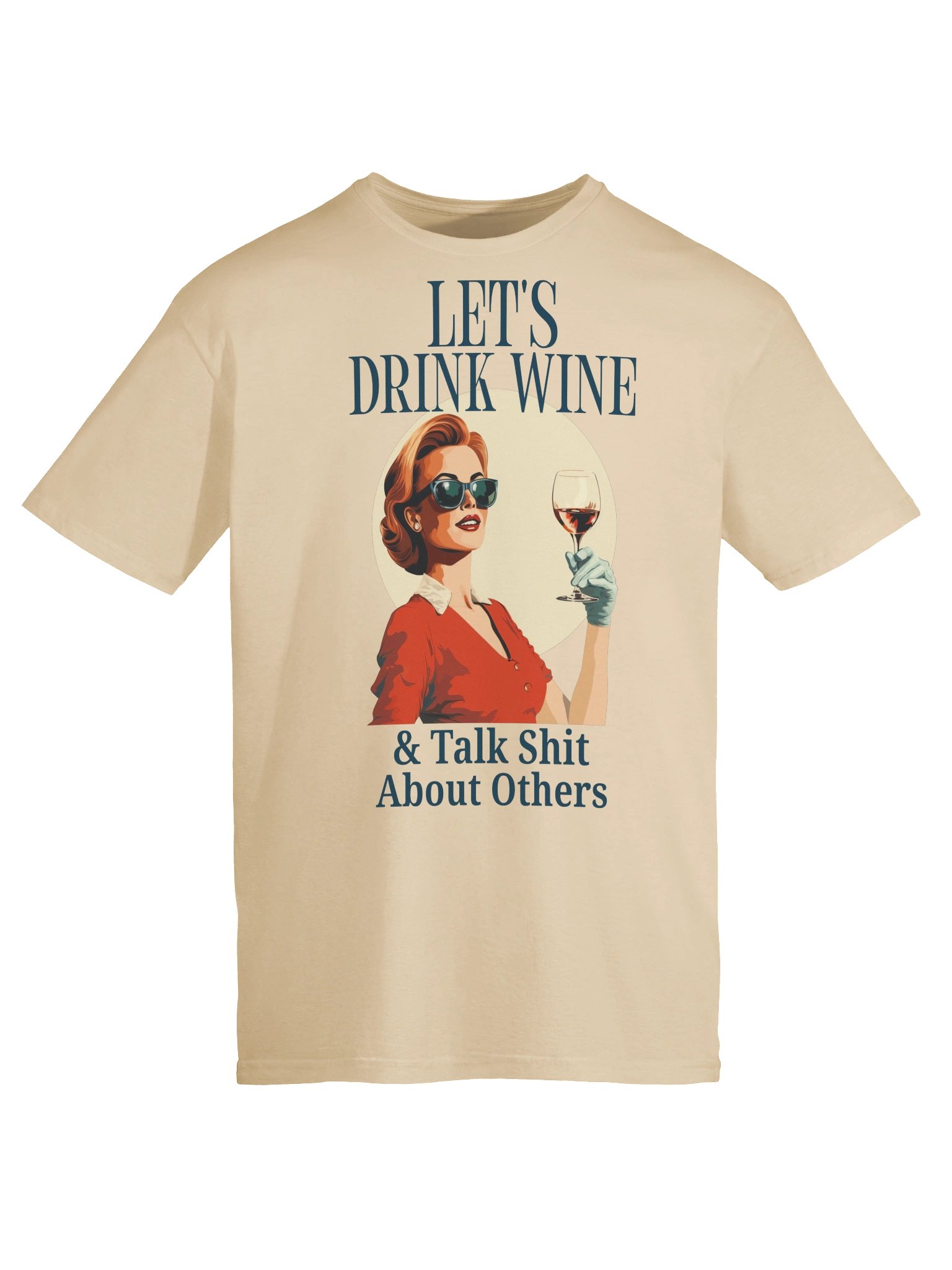 Let's Drink Wine Retro Graphic Tee product image (40)