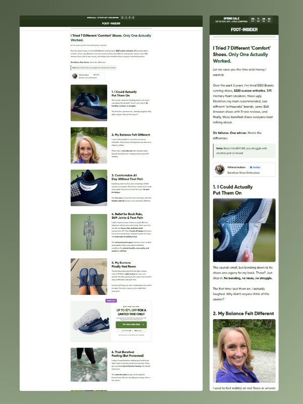 ComfortStep Pro – Footwear Landing Page Template product image (1)