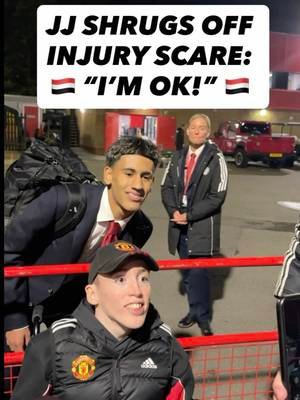 JJ Gabriel survived an injury scare last night when he hobbled off shortly after opening the scoring in our 2-1 semi final win over Crystal Palace. Exclusive footage by @John Gubba  featuring @Famous Alex Nield and Jon Nield   #manutdthereligion #faýouthcup #jjgabriel #chidoobi