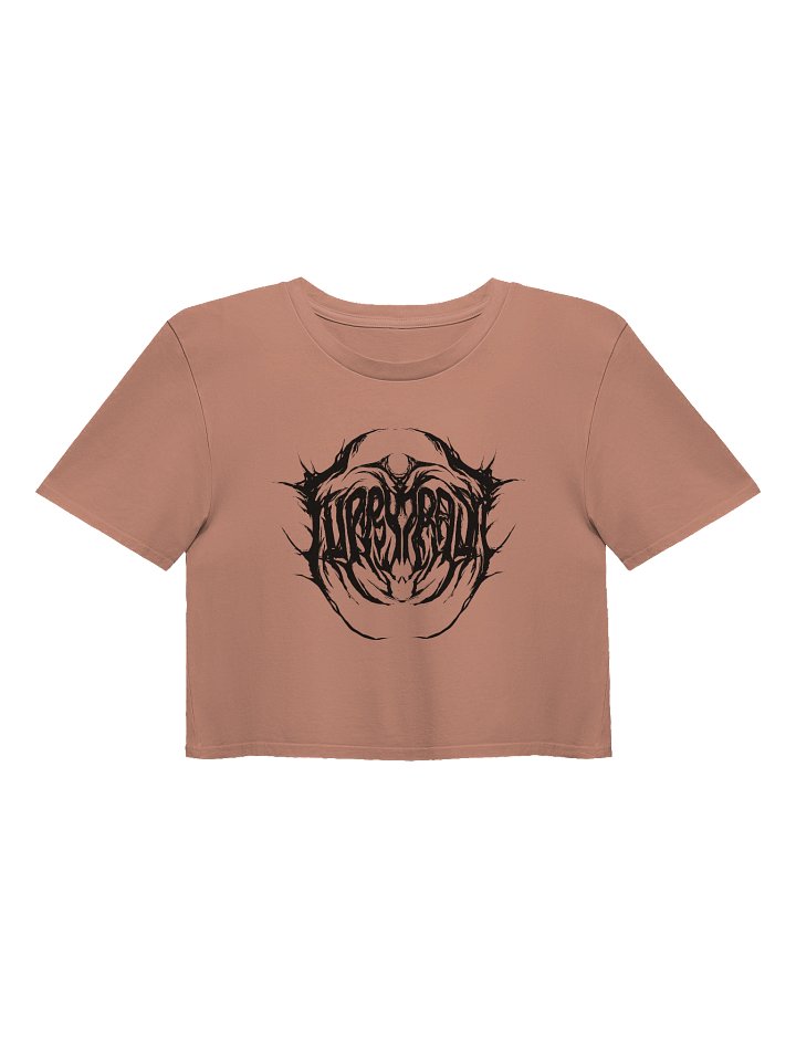 Furry Trash Crop Top – Metal Logo (Black Print) product image (33)