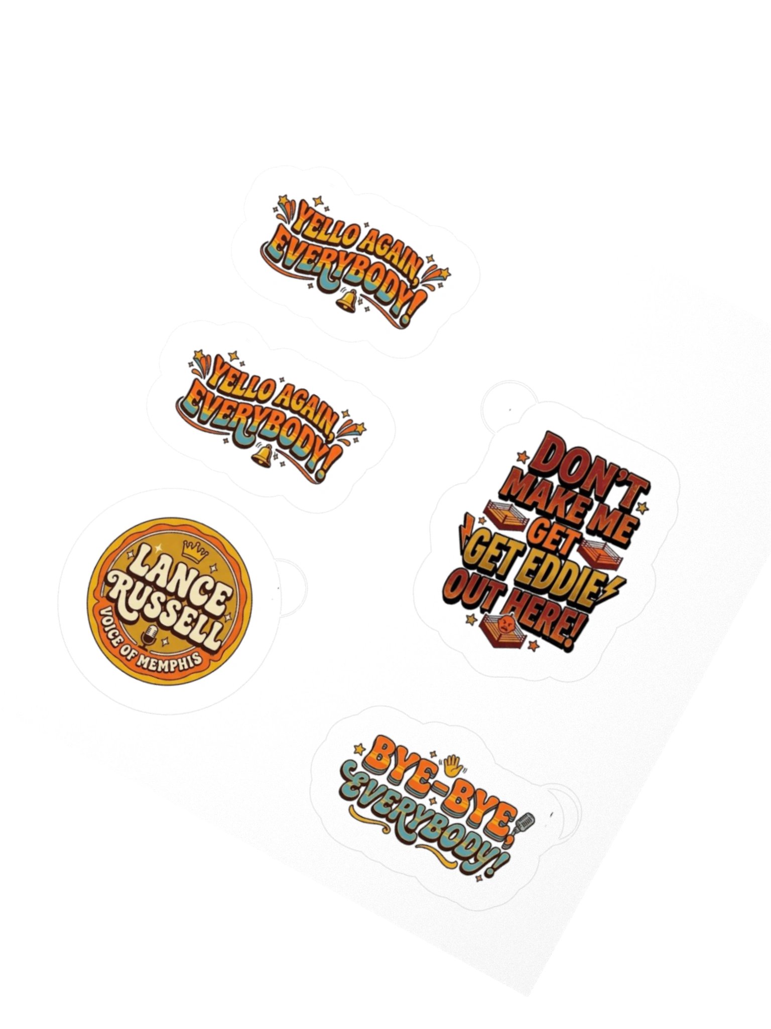 Lance Russell Kiss Cut Sticker Set 2 product image (4)