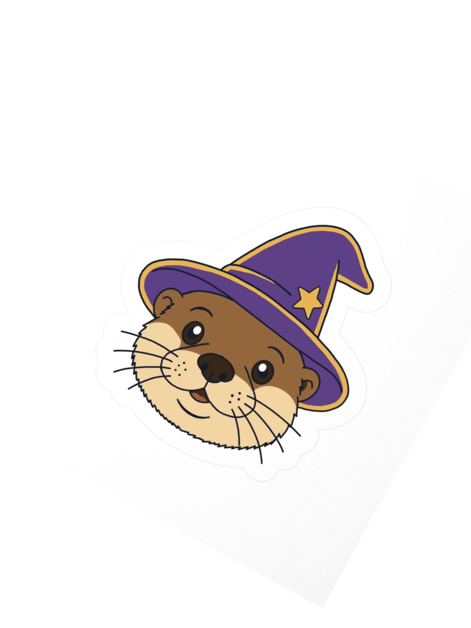 Wizard Otter Sticker view 2