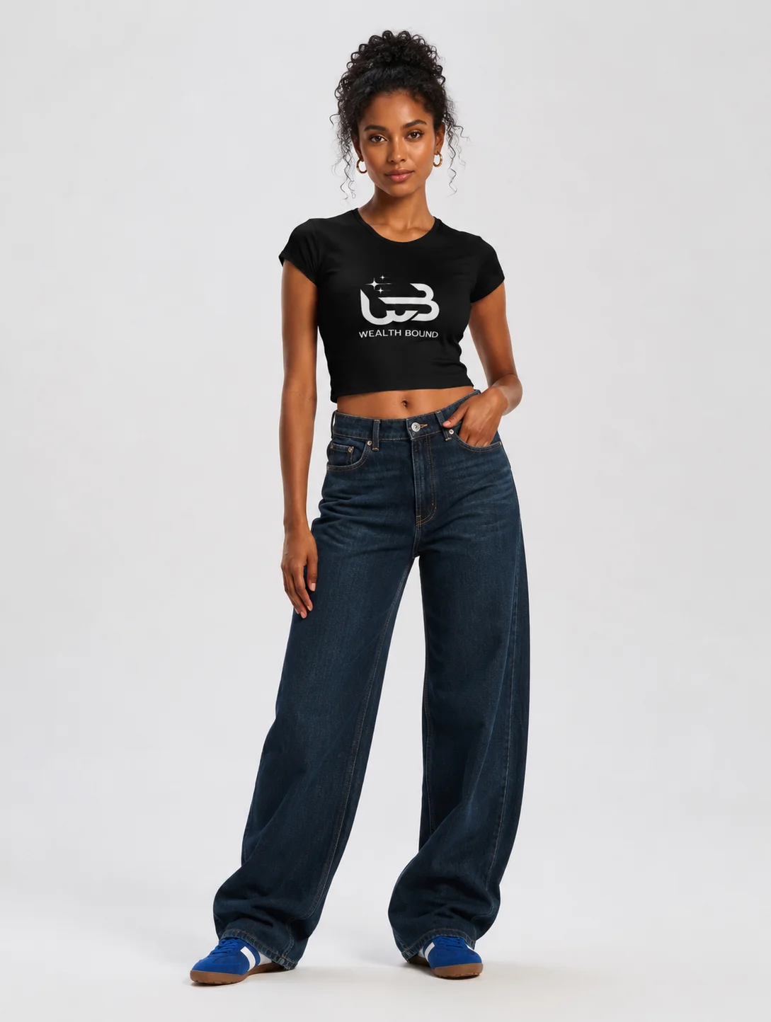 Wealth Bound Ribbed Baby Tee Crop Top product image (3)