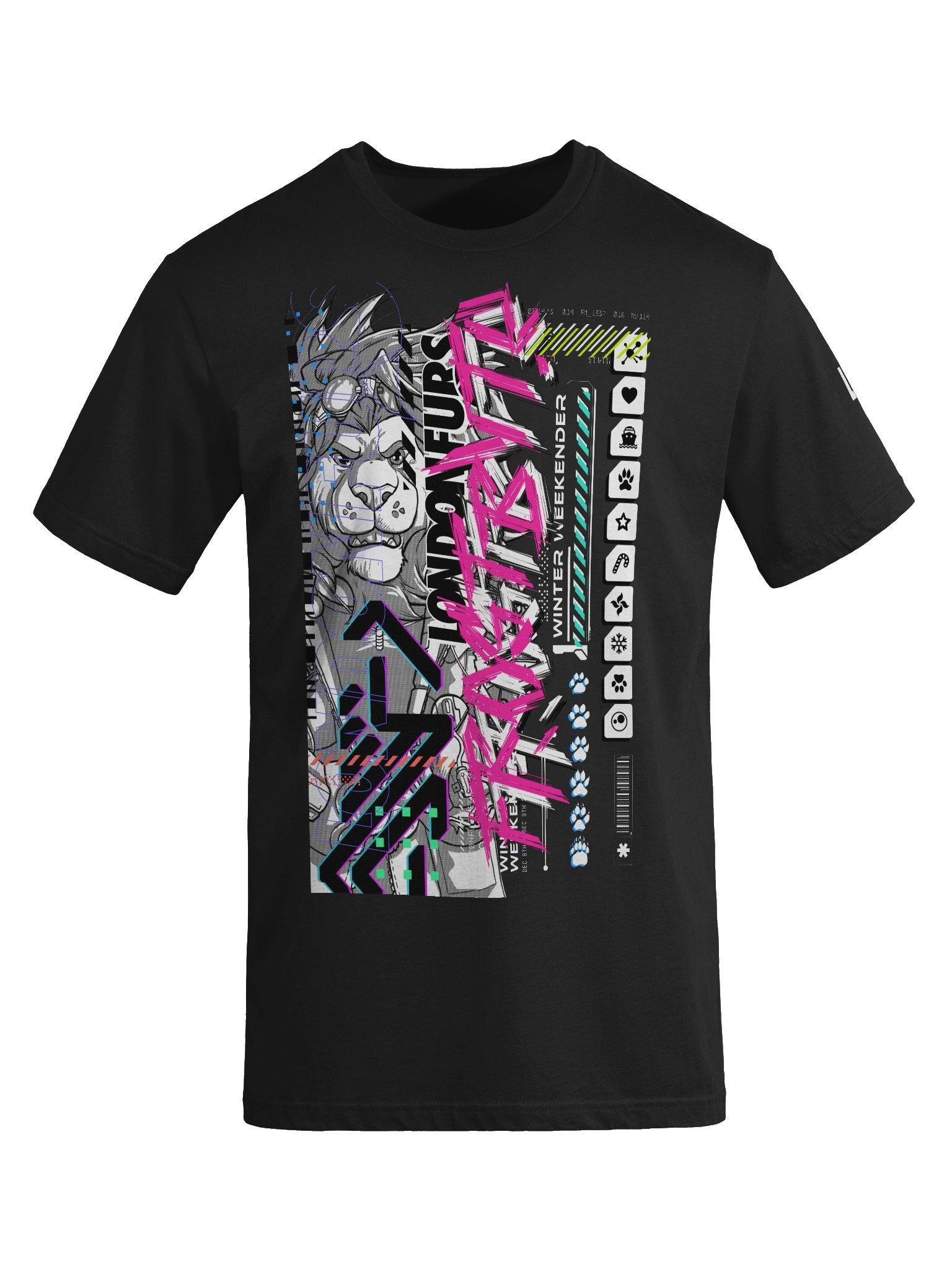 LondonFurs Winter Weekender '23 - Frostbyte - T-shirt product image (5)