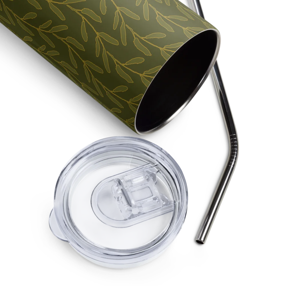 “Good Morning Wave” 20-ounce Stainless Steel Tumbler with Straw product image (5)
